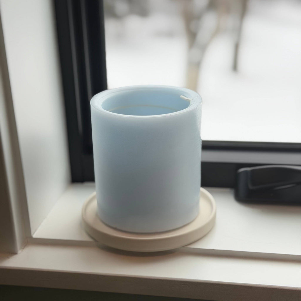 Spiral Candle Blue Morning