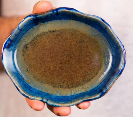 Large Oval Ceramic Dish / Soap Dish