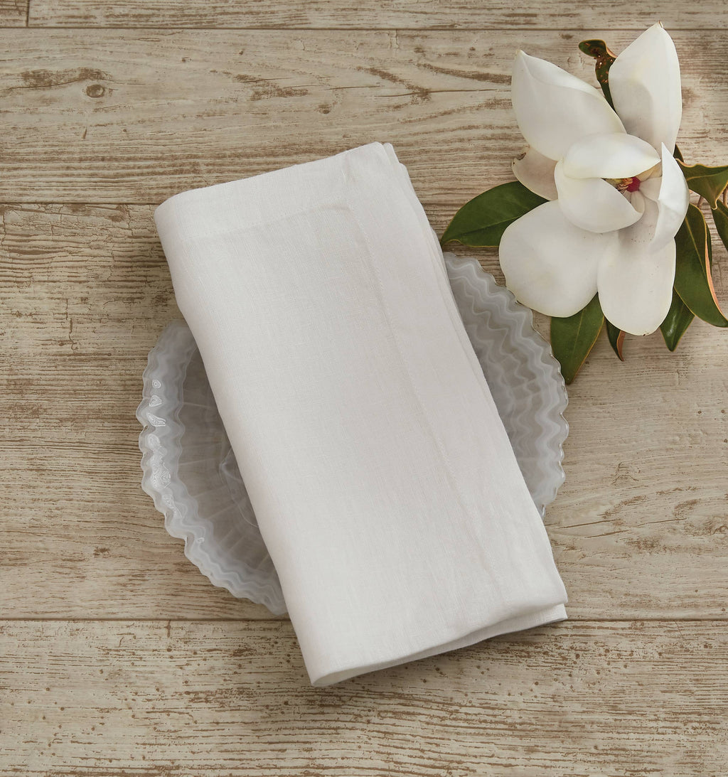 Linen Napkin - Bleached White