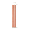 10" Straight Candles Set/2 Blush Paraffin