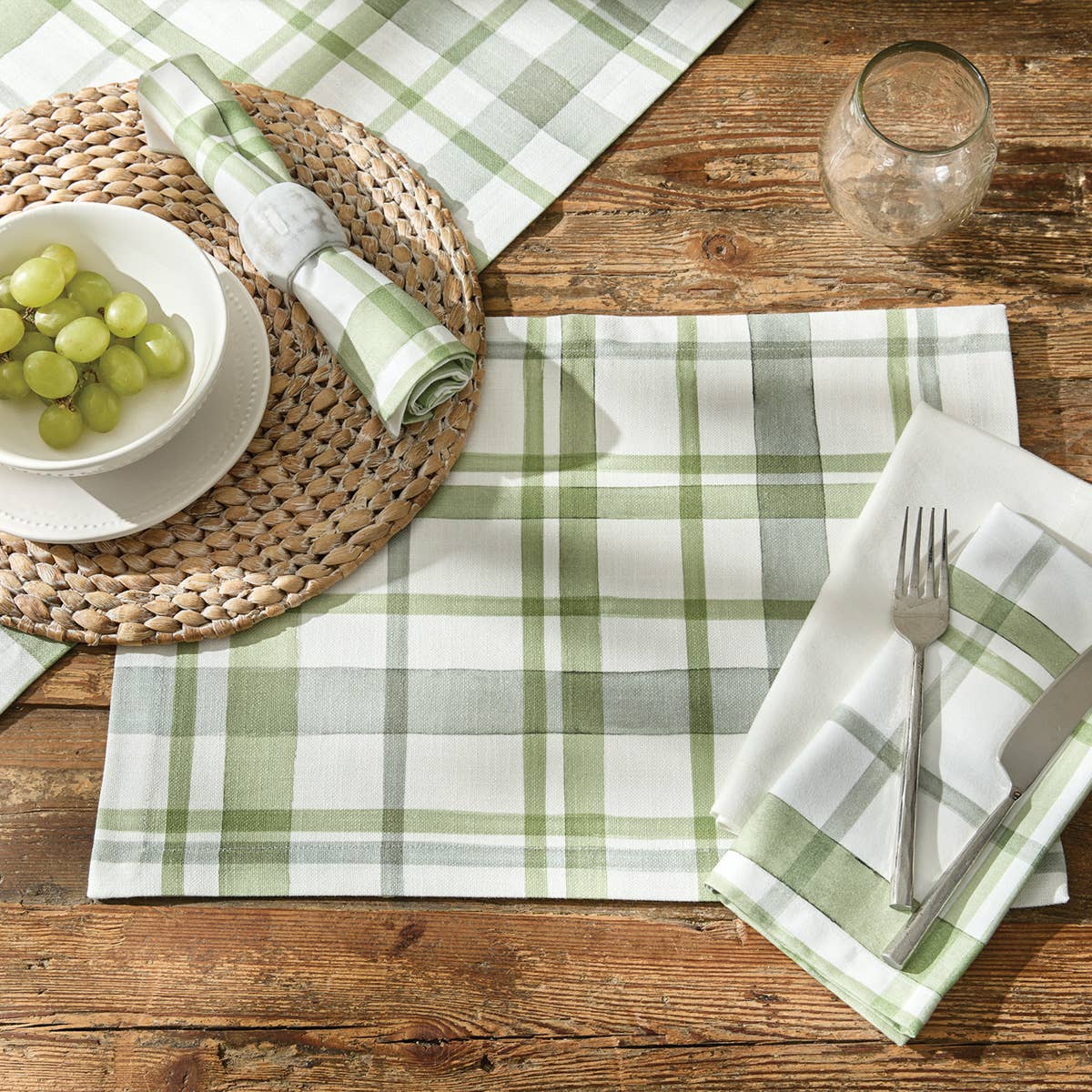 Greenlee Printed Plaid Napkin