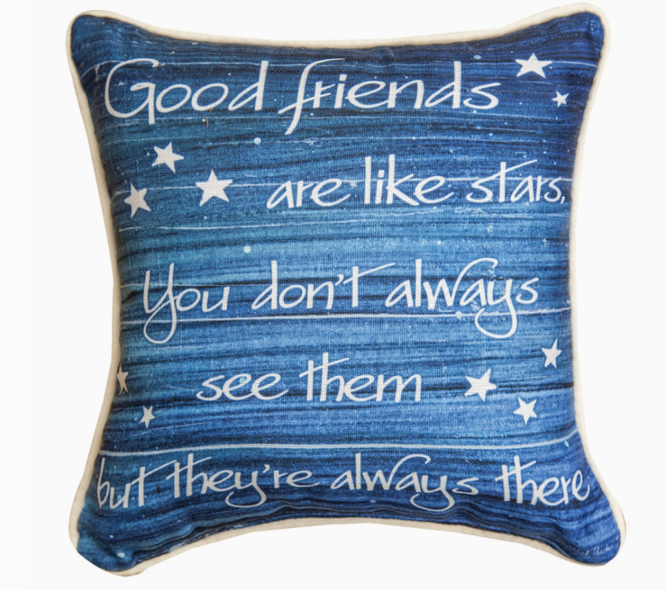 Good Friends Are Like Stars Pillow