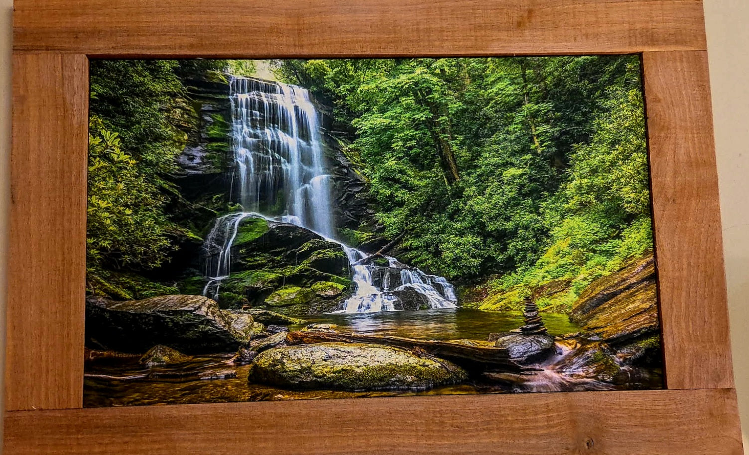 Upper Catabwa Falls, NC Art on Fabric