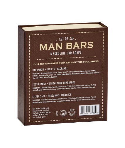 Man Bar Variety, Set Of 6