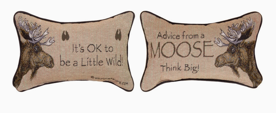 Advice from A Moose - Word Pillow