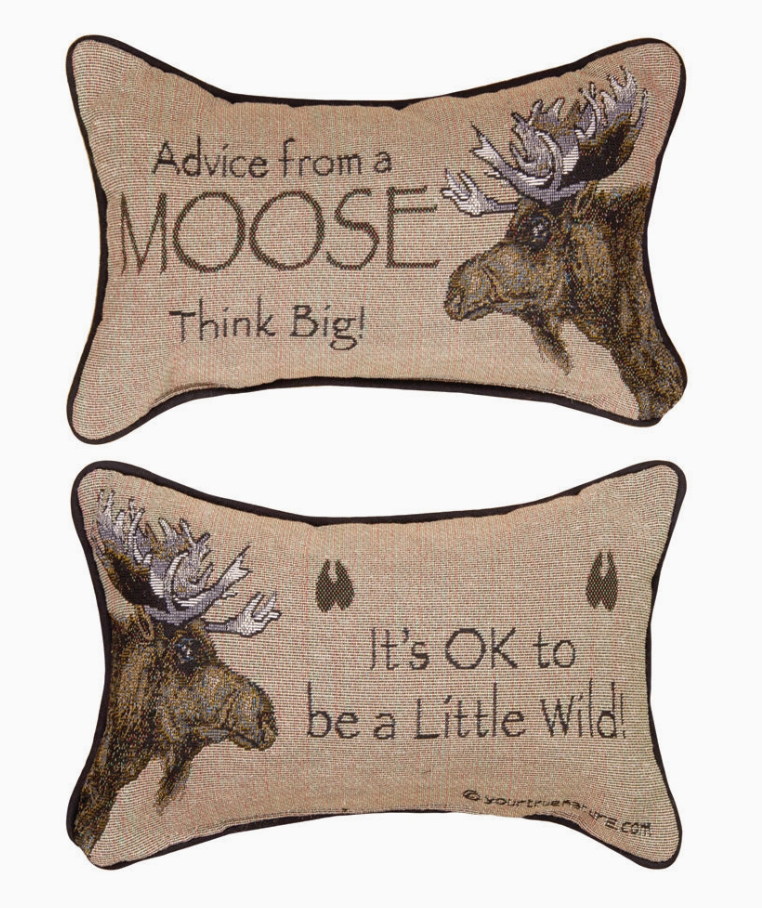 Advice from A Moose - Word Pillow