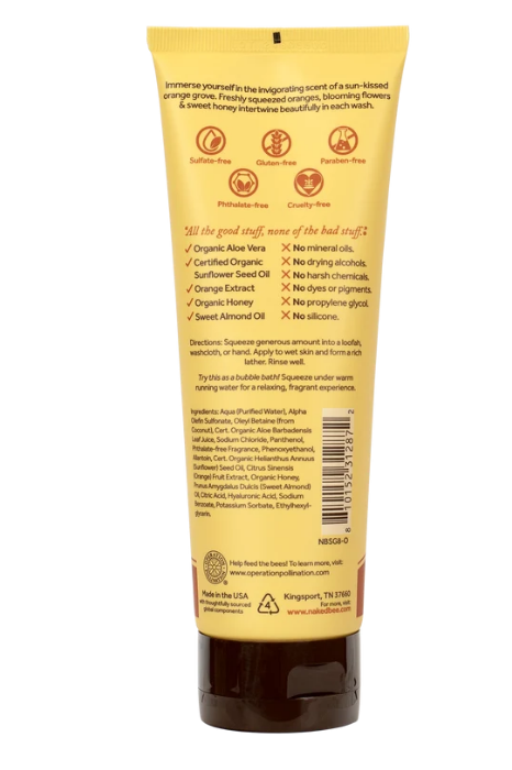 Naked Bee Body Wash 1.5oz. Mini