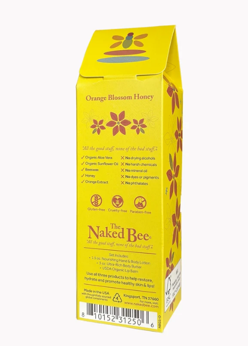 Naked Bee Lotion - Lip Balm Set