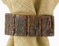 Bark Wood Napkin Rings