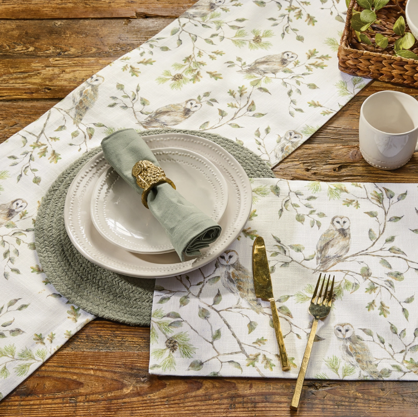 Owls Table Runner 54"L