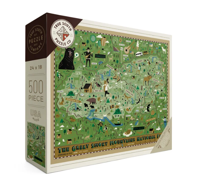 Great Smoky Mountains Map Puzzle