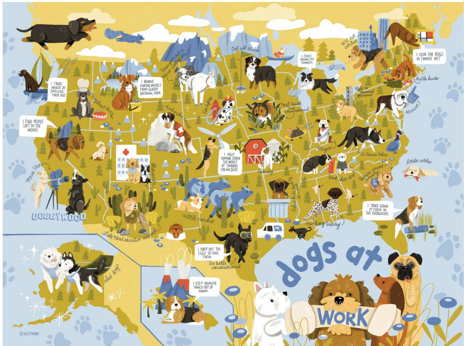 Puzzle Dogs At Work