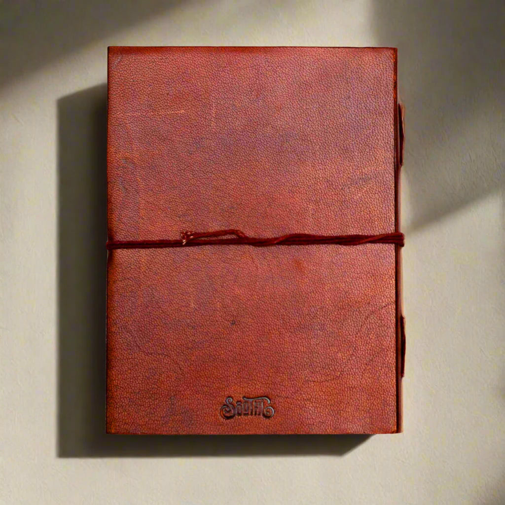 Not All Storms Quote Leather Journal | Embossed 8x6