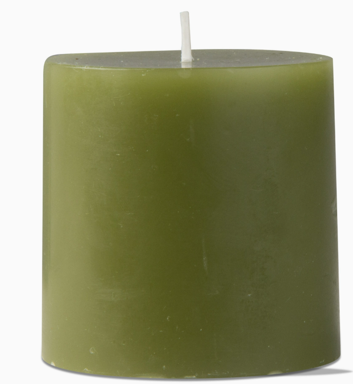 Tag 3x3 Candle Olive