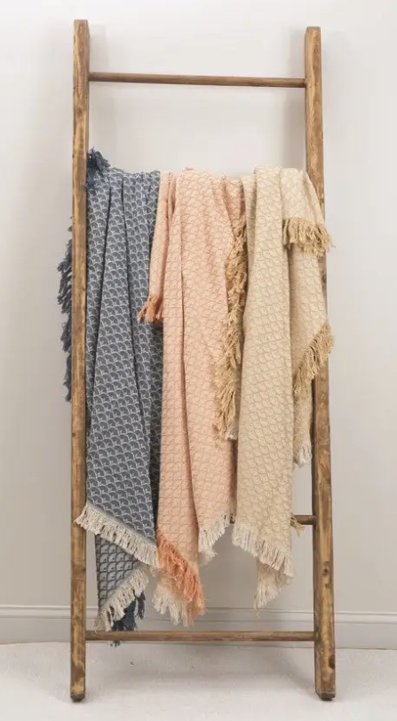 Scalloped-Blue-Throw