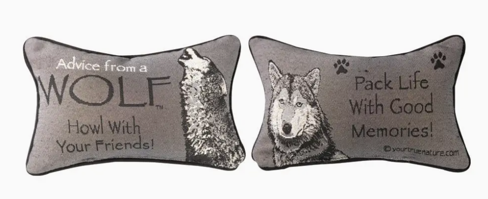 Advice from A Wolf - Word Pillow
